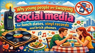 Why young people are swapping social media for lunch dates, vinyl records and brick phones