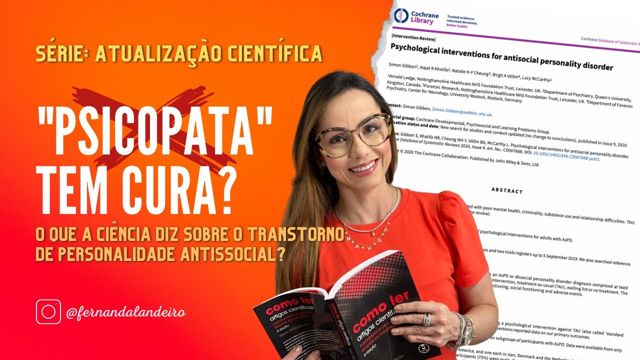 "Psicopata" tem cura? O que a ciência diz sobre o Transtorno de Personalidade Antissocial (TPAS).