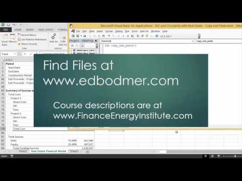 Real Estate Construction Loand with Copy and Paste Macro