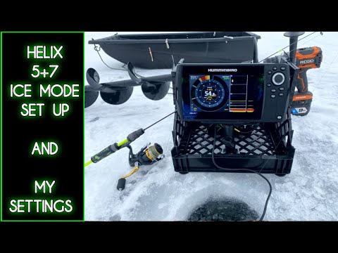 How To Set Up a Humminbird Helix 5 or 7 for Ice Fishing. My Settings and Basic Features.