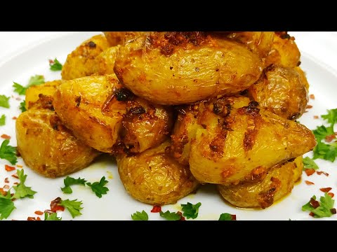 Crispy Garlic Baby Potatoes | Easy Oven-Roasted Potatoes | Perfect Side Dish Recipe