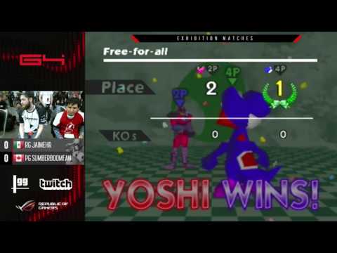 G4 - Exhibition Matches - RG | JaimeHR Vs. PG | SuPeRbOoMfAn - SSB64