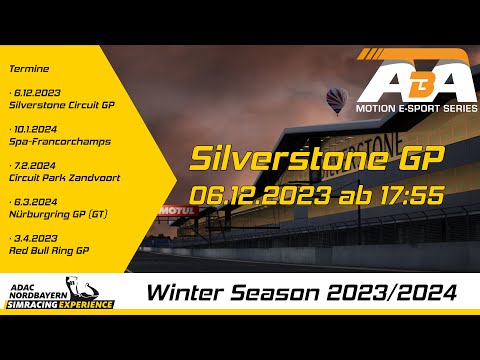 ADAC Nordbayern SimRacing Experience Winter Season 2023/2024 6.12.2023 Silverstone Circuit GP
