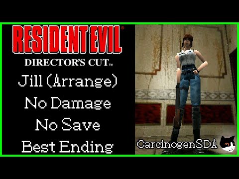 Resident Evil: Director's Cut (PS1) - No Save, No Damage - Jill Arrange Mode Best Ending