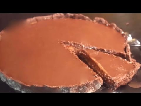 Daim chocolate caramel tart
