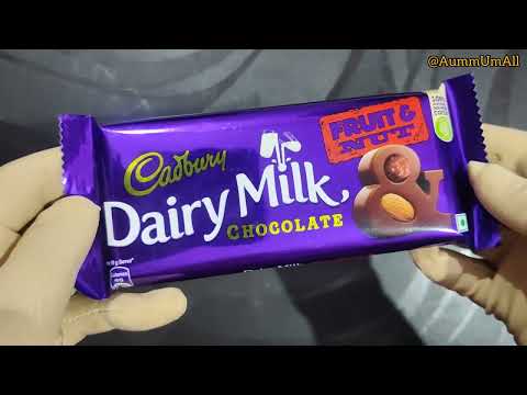 Unwrapping Cadbury Dairy Milk Fruit and Nut Chocolate
