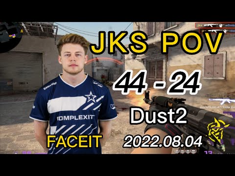 jks 44K  POV (44-24) (Dust2) @ FACEIT  2022.08.04