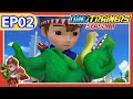 DinoTrainers S1 EP02 T Rex VS Hunting Team Dinosaur For Kids T Rex Cartoon Toys Robot