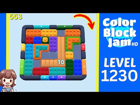 Color Block Jam Level 553 (1230) Solution Walkthrough