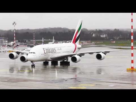 Mit dem Skytrain Düsseldorf zum Dusseldorf Airport ( Regenwetter )