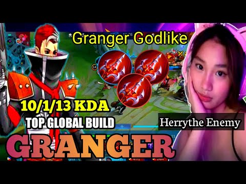 GRANGER GODLIKE || BEST BUILD 2022 GRANGER GAMEPLAY || MOBILE LEGENDS