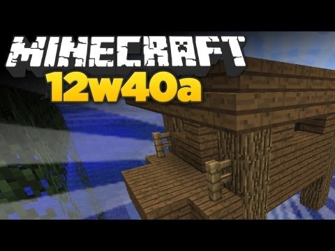 Minecraft 12w40a - Witch Houses, Inventory & Bug Fixes! (Snapshot Review)