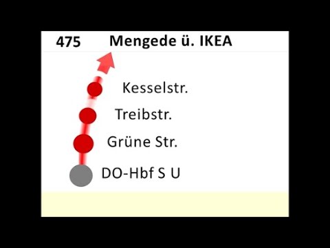 [DSW21] Ansagen Bus 475 Stadtmitte - Mengede