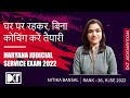 Haryana Judicial Service Exam | How To Crack HJE by Self Study | By Nitika Bansal, Rank 46 HJSE 2021