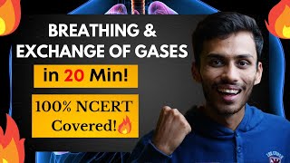 Breathing & Exchange of Gases FAST One SHOT!🔥| Full Revision in 20 Min | Class 11 | NEET