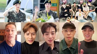 Famous Reaction On BTS Jin Discharged From Military