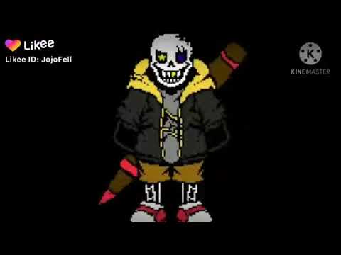 Мой персонаж inkfellswap Papyrus (создателем спрайта является Decadent Swapiety Papyrus)