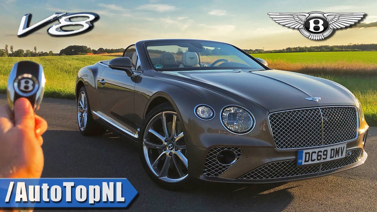 BENTLEY Continental GT V8 Convertible REVIEW on AUTOBAHN [NO SPEED LIMIT] by AutoTopNL