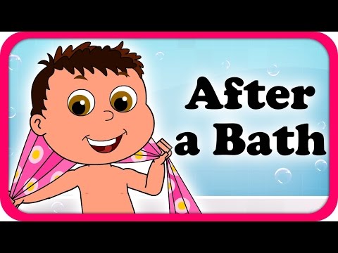 After A Bath I Try Try Try Lyrical Video | English Nursery Rhymes Full Lyrics For Kids & Children