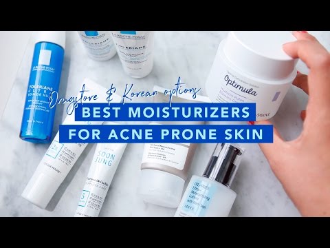 Best Drugstore & Korean Moisturizers For Acne Prone Skin • Budget Skincare & Affordable! Video