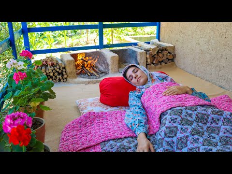 Morgen- und Abendroutine im Hochgebirge des Iran | Traditionelles iranisches Kochen und Backen