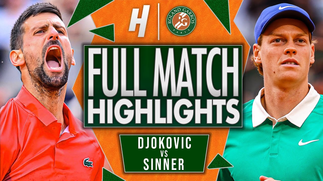 Novak Djokovic vs Jannik Sinner - FULL Semifinal Highlights | Roland Garros 2025