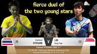 Download lagu Compete with burning passion between today's young stars Kunlavut Vitidsarn vs Loh Kean Yew mp3