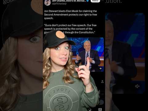 Stewart Pokes Fun at Elon’s 2A Claim…Ends Up Proving His Point  #2ndamendment #shortsvideo #shorts Thumbnail
