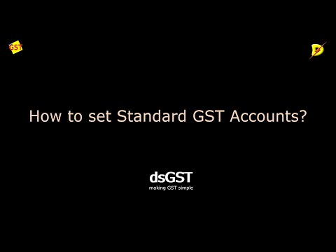 dsGST Set Standard GST Accounts