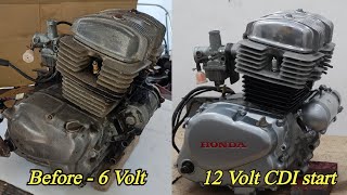 Honda CD200 RoadMaster Engine Restoration | 6 volt to 12 volt (CDI) convert