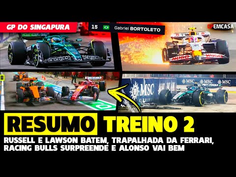 🚨FP2: FERRARI'S MISTAKE, RUSSELL AND LAWSON CRASH, ALONSO AND RB SURPRISE | FORMULA 1 | HOME GP