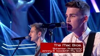 The Mac Bros song &quot;Bohemian Rhapsody/ Johnny B. Goode/ Oh My God&quot; - The Voice UK 2015
