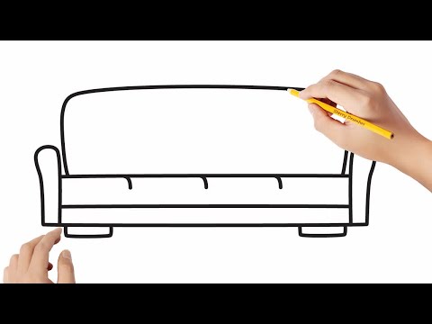 Como desenhar sofa - Como desenhar