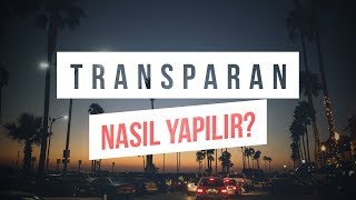 Transparan Yazı Nasıl Yazılır? [Photoshop]