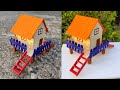 Ice Cream Stick House/How To Make Popsicle Stick House/Ice Cream Stick Craft/Popsicle Stick DIY