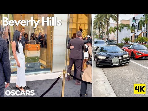 BEVERLY HILLS 🌴 BEAUTIFUL PEOPLE 💃 EXOTIC CARS 🏎️ RODEO DRIVE The Weekend of the OSCARS