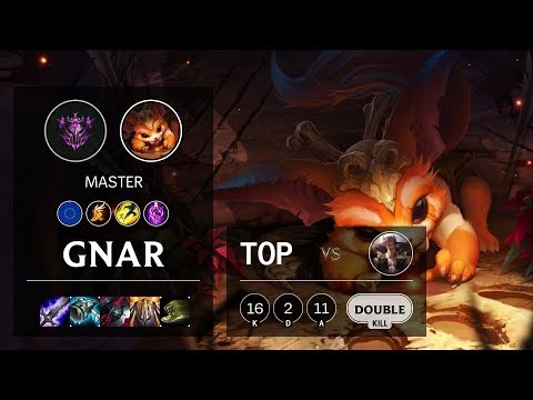Gnar Top vs Sett - EUW Master Patch 10.7