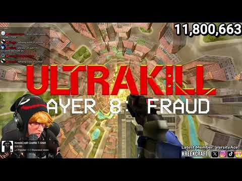 kreekcraft's reaction to the ULTRAKILL FRAUD/LAYER 8 trailer