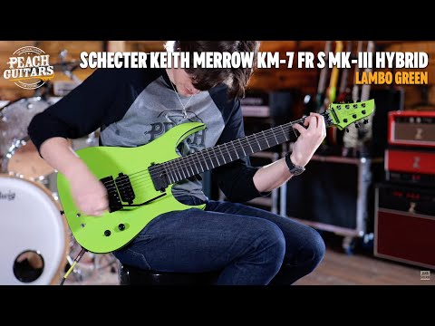 Schecter Keith Merrow KM-7 FR S MK-III Hybrid | 7-String - Lambo Green image 10