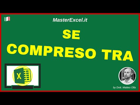 MasterExcel.it | Tutorial Funzione Excel Se Compreso Tra Due Valori (compreso tra massimo e minimo)