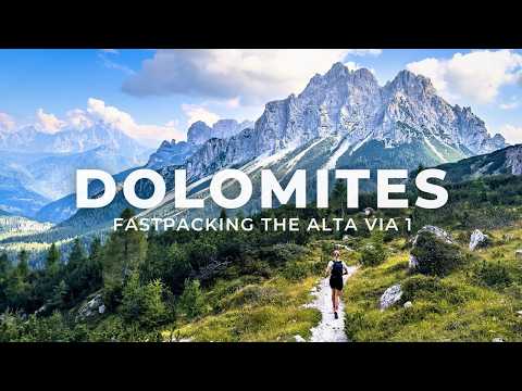 Fastpacking 125km on the Alta Via 1 in the Dolomites