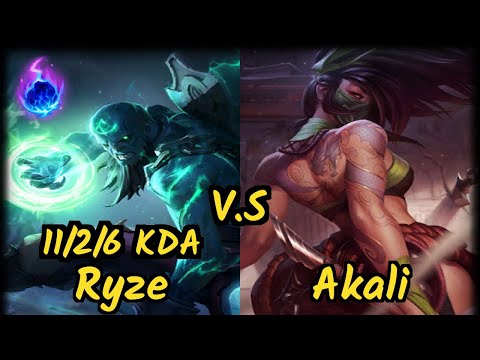 MVP Edge (RYZE) vs AKALI - 11/2/6 KDA MID GAMEPLAY - KR Ranked DIAMOND