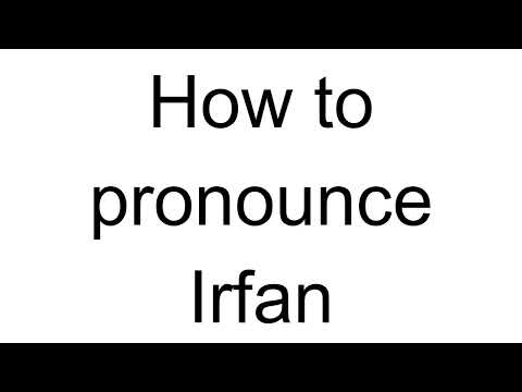 How to Pronounce Irfan (Bosnian)