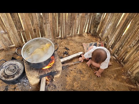 Full video mother's daily life while i carry firewood and take care of the children