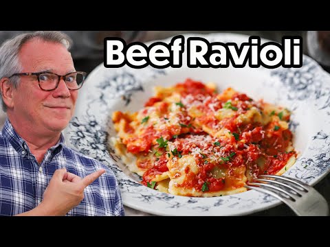 INCREDIBLE Homemade Beef Ravioli