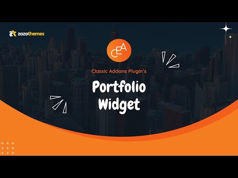 How to Use a "Portfolio Widget" Widget of a Classic Elementor Addon Plugin?
