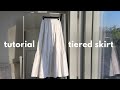 TUTORIAL Tiered Skirt Pattern Draft Sew