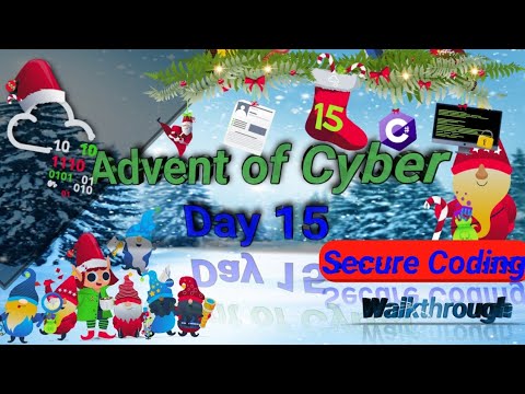 TryHackMe! Advent of Cyber 2022 day 15 [Secure Coding] | walkthrough video #tryhackme #2022 #video