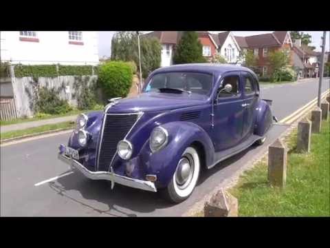 Tom videos an amazing Lincoln Zephyr V-12 Car