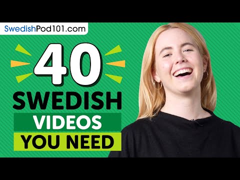 Learn Swedish: 40 Beginner Swedish Videos You Must Watch